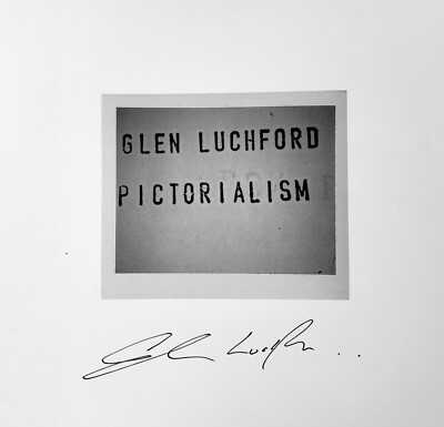 SIGNED Glen Luchford Pictorialism Fashion Photography Slipcase HC