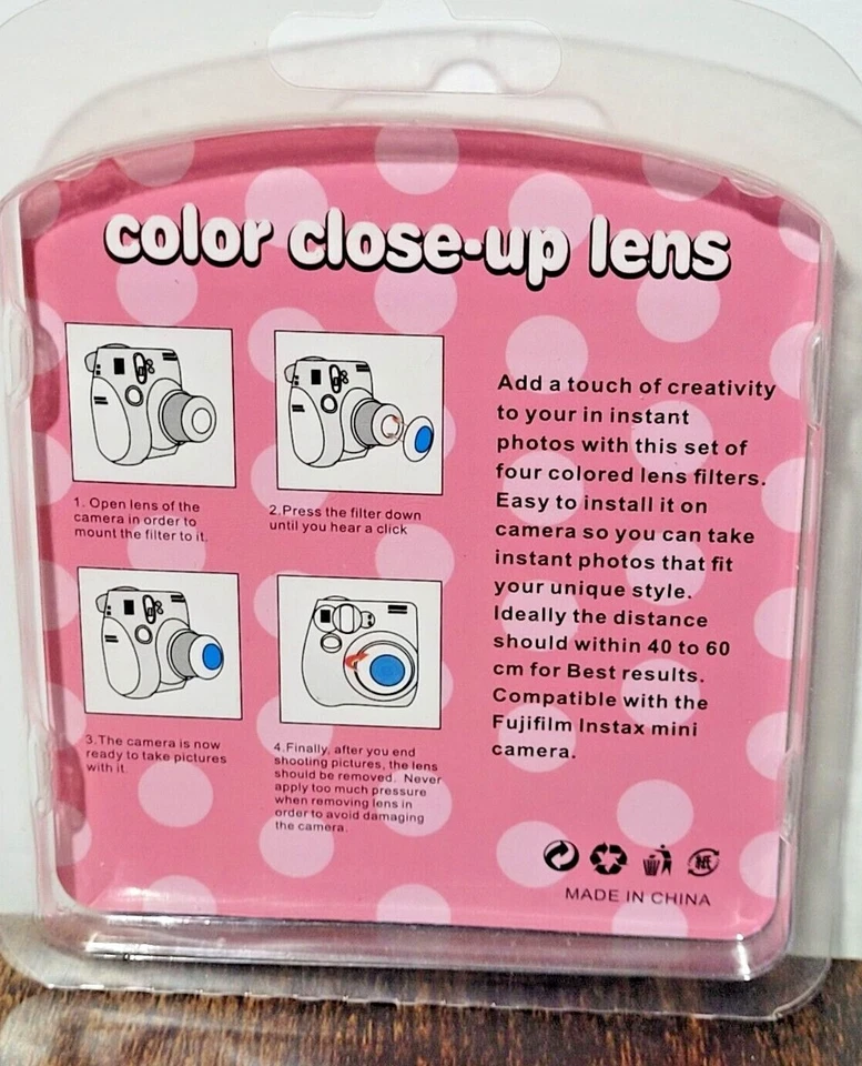 4 Pack Colored Close-Up Lens Filters (NEW) For Fujifilm Instax Mini Camera - Image 4 of 4