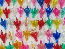 VTG Flower Tulip Reflector Covers For Christmas Mini String Lights 50 ct  C9730