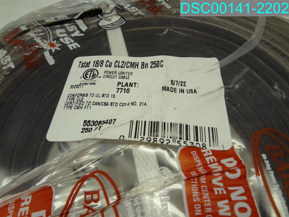 Cable termostático SOUTHWIRE, 250 pies, diámetro 0,17, CL2 029892553081 Foto 3 de 4