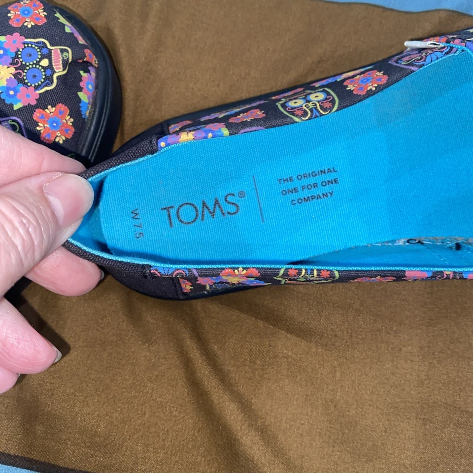 Zapatos de mujer Toms Día de los Muertos Día de los Muertos GLOW Alpargata Talla 7.5 EE. UU. Foto 4 de 4