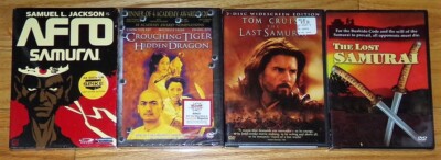  NEW DVD's: Crouching Tiger, Hidden Dragon/The Lost/Last Samurai/Afro Samurai