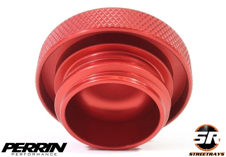 PERRIN PERFORMANCE OIL FILL CAP ROUND STYLE (RED) FOR SUBARU FRS BRZ WRX STI - Image 4 of 4