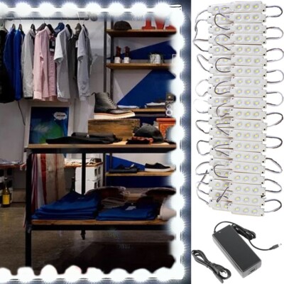 LEDUPDATES 20FT WHITE STORE FRONT LED LIGHT KIT SUPER BRIGHT 5630 With UL Power