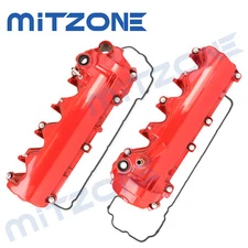 2PCS Red Valve Cover Set for 2004-2010 Ford F-150 Mustang 05-14 Expedition 5.4L