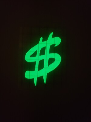 Glow In The Dark Vinyl Decal Sticker Green Drip Effect Phones Laptops Decor New
