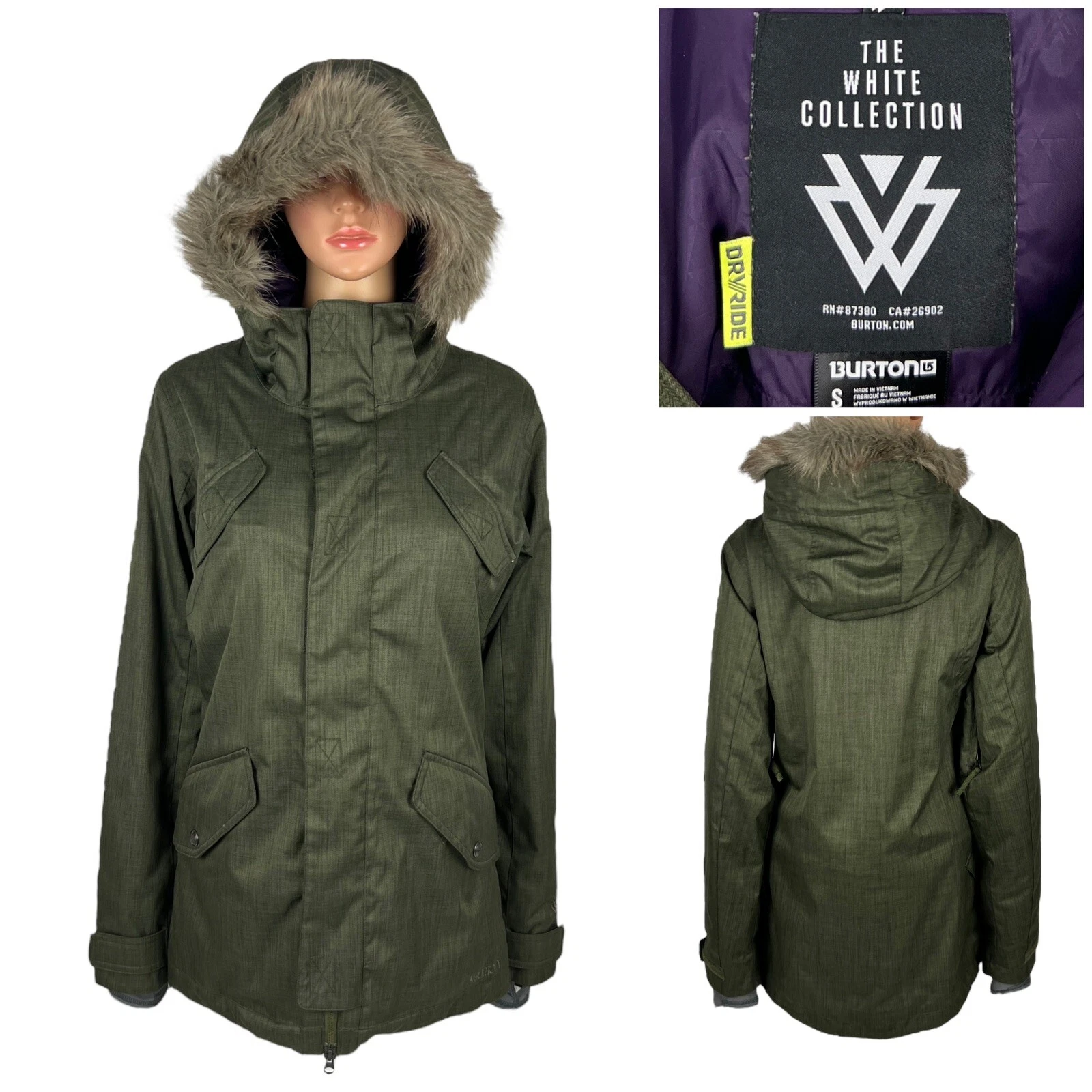 burton memphis parka outdoor snowboarding jacket