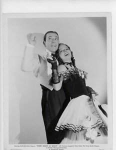 Vintage 1935 Movie Still Blk & Wht 8x10 "Every Night At Eight" G. Raft F. Langfo