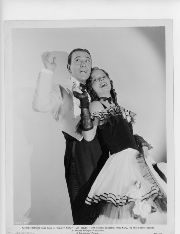 Vintage 1935 Movie Still Blk & Wht 8x10 "Every Night At Eight" G. Raft F. Langfo