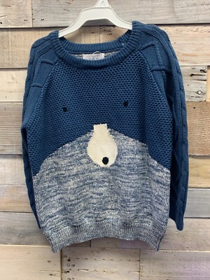 Kids Blue Bear Sweater