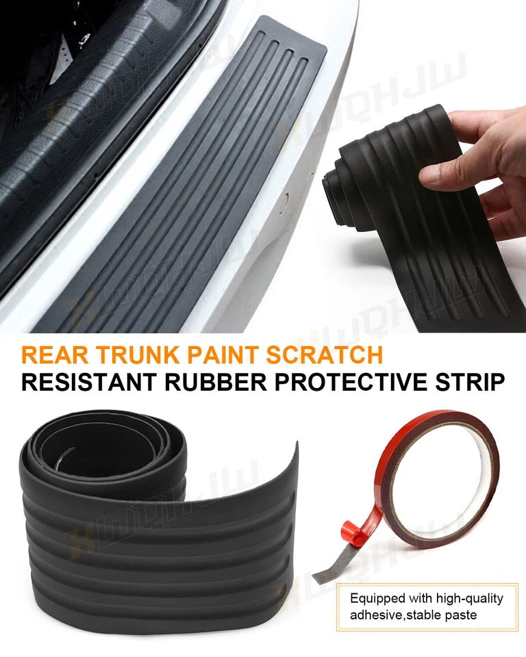 PROTECTOR PARACHOQUES TRASERO PROTECTOR CONTRA ARAÑAZOS NEGRO TEXTURIZADO PARA VOLVO XC60 2018-2024 Foto 4 de 4