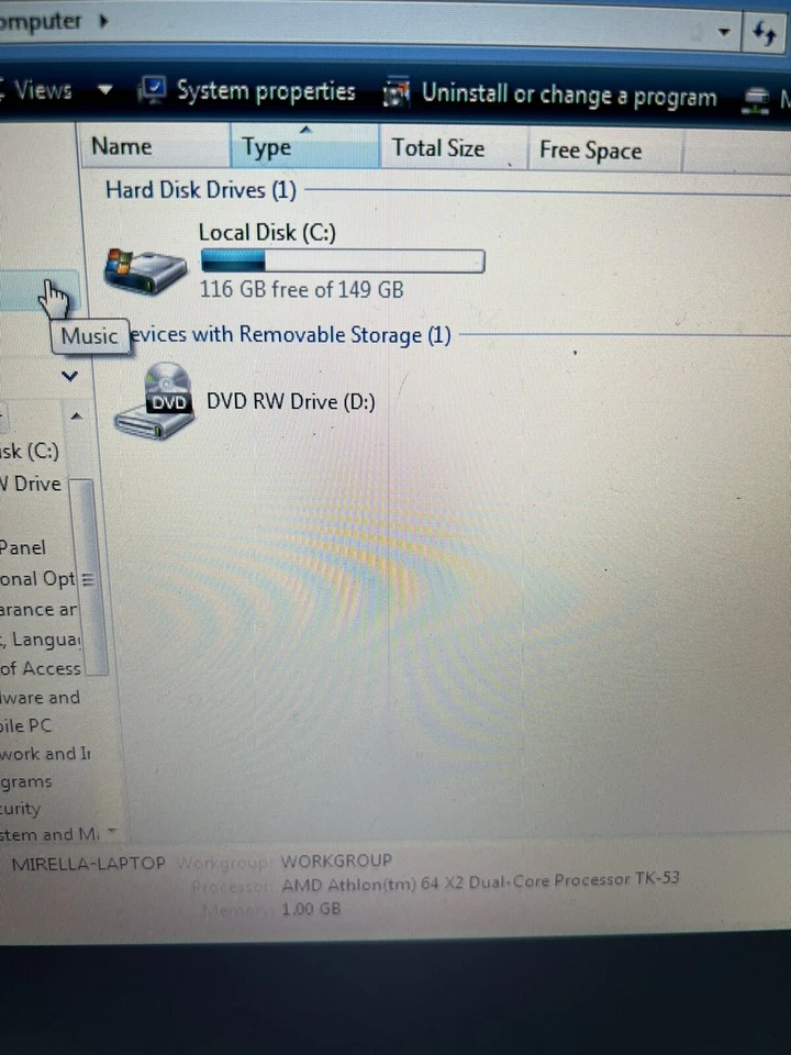 HP Pavilion dv6000 15.4" Laptop Intel 2GB RAM 80GB HDD - Image 4 of 4