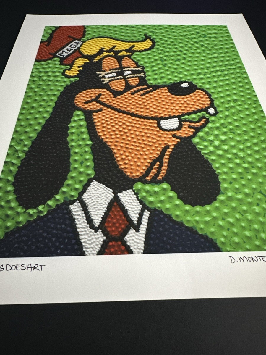 🔥 Goofy President TRUMP Art 10”x12” 2017 / 2025 Picture Of