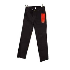 Chaps Girls School Flat Front Stretch Modern Fit Pants Navy Size 12 Regular NWT