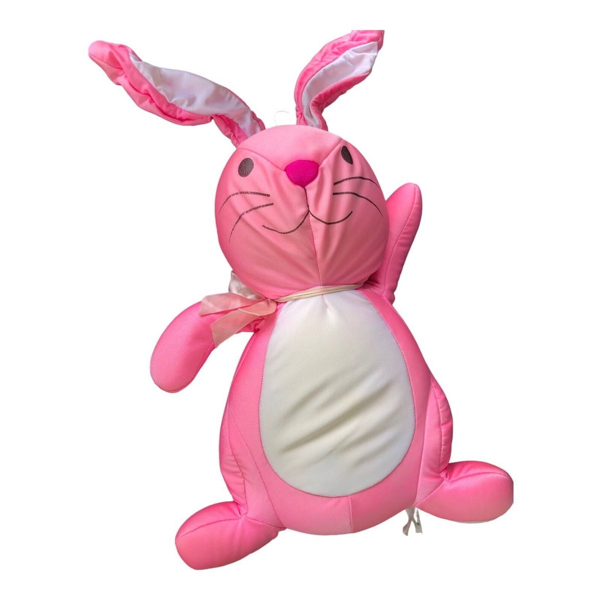  OriginalBashfulHotPinkBunnyうさぎ Ganz Webkinz Cheeky Bunny Rabbit Pink Nose HM706 8” Plush Stuffed