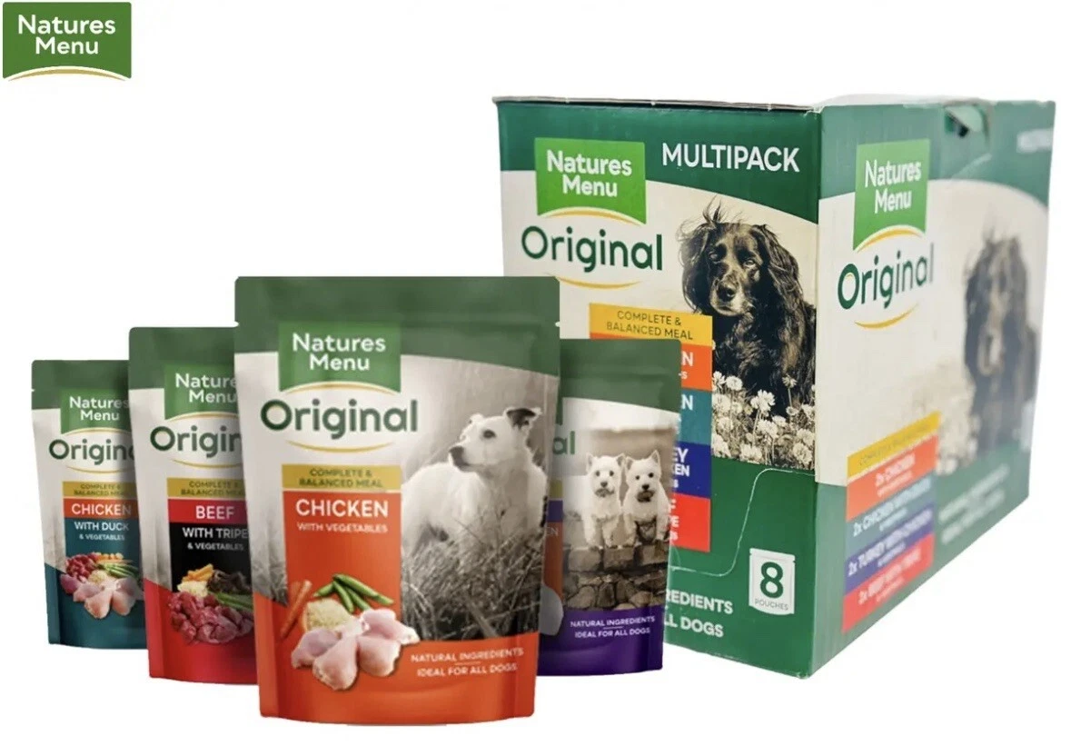 NATURES MENU ORIGINAL ADULT COMPLETE MEAL MULTIPACK POUCHES 8 X 300G