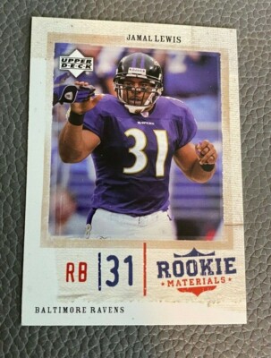Jamal Lewis 2005 Upper Deck #6 ROOKIE MATERIALS Baltimore Ravens