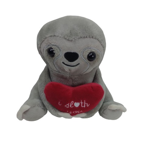 Animal Adventure I Sloth You Valentine's Sloth Plush 7" Stuffed Animal - Picture 2 of 8