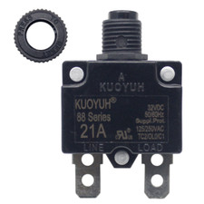 Genuine KUOYUH Circuit Breaker 88 Series 24A 125/250VAC 32VDC-50VDC 50/60Hz