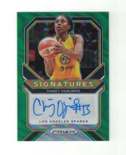 CHINEY OGWUMIKE 2021 Panini Prizm WNBA GREEN AUTO No. SG-COG Signatures ESPN