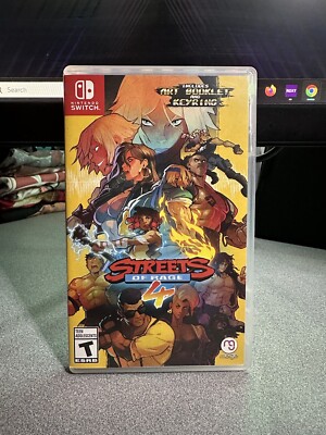 STREETS OF RAGE 4 LAUNCH EDITION W/ KEYRING&ARTBOOK - Nintendo