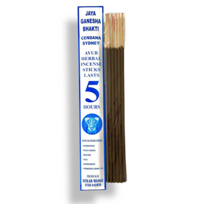 4 BOXES JAYA GANESHA BHAKTI SANDALWOOD INCENSE STICK AROMATHERAPY BALI 5 HOURS