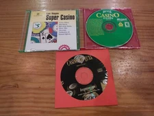 Casino lot (3), Casino De Luxe, Las Vegas Super Casino, Bicycle Casino PC CD-ROM