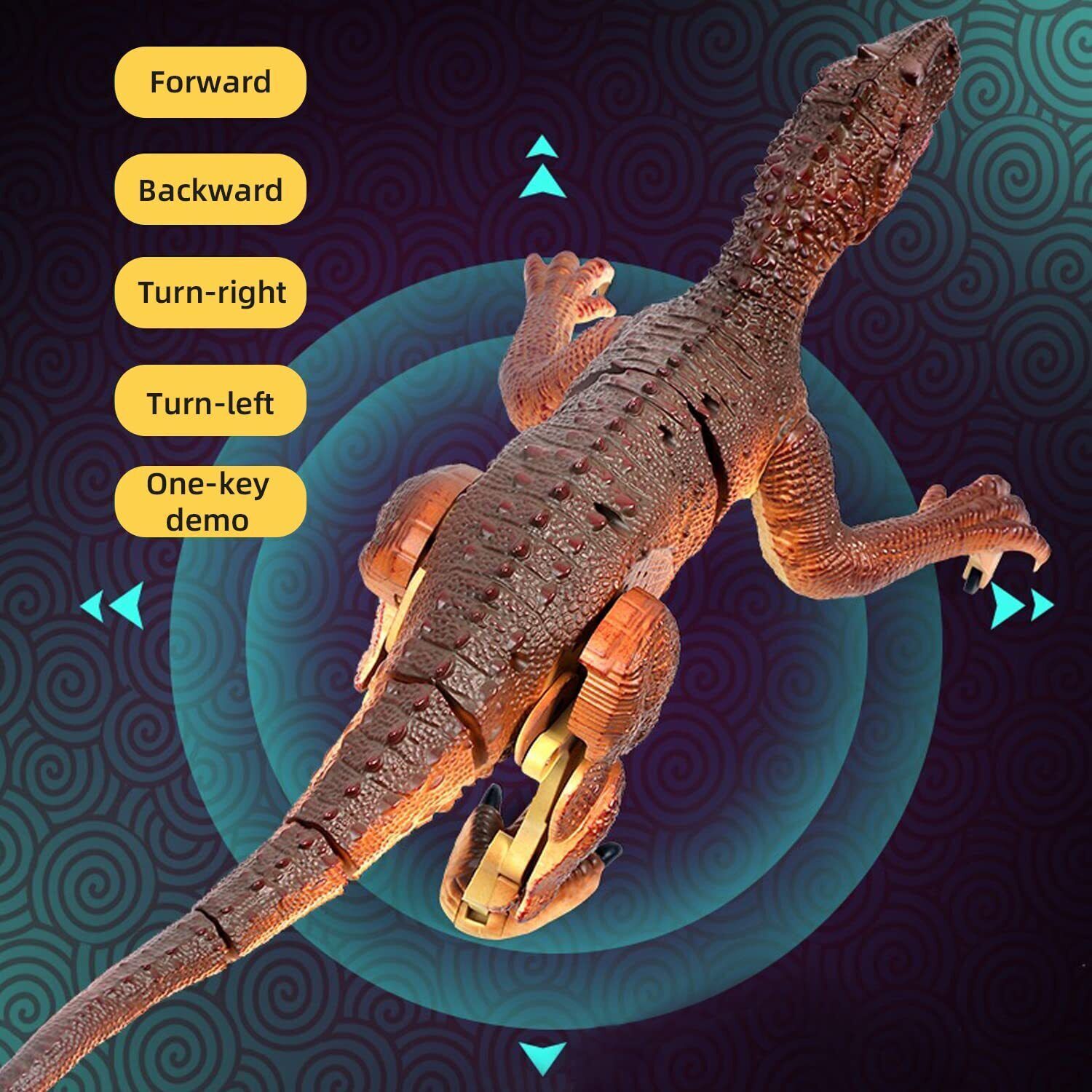 Remote Control Dinosaur Toys, Big Walking Dinosaur Robot W/Simulation