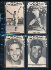 Lot (8) 1973 TCMA All-Time Greats All Dodgers Koufax Robinson Campanella etc