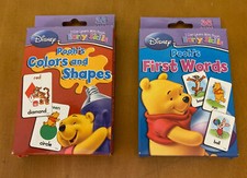 2 Sets of Disney Pooh  s Early Skills Cards: Colors and Shapes and First Words