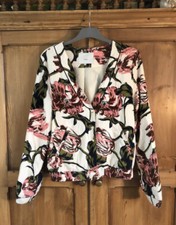 Ichi Floral Bomber Jacket Size Xs