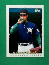 1995 Topps Series 1 Baseball #27 Ricky Bones CyberStats Spectralite