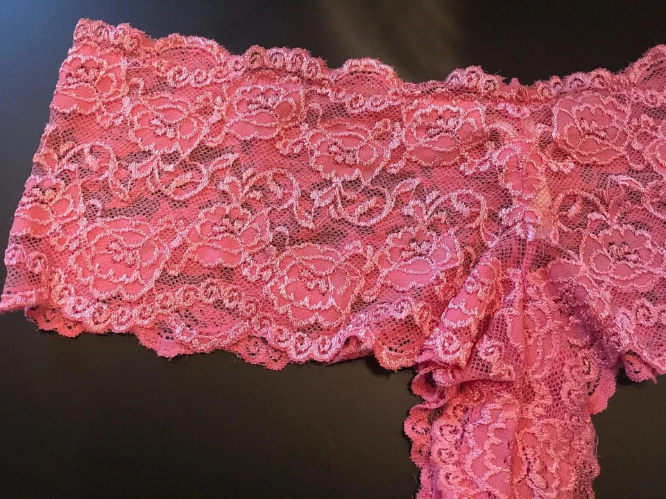 Bragas de Bikini Hiphugger De Colección Secret Treasures 8 L Rosa Coral Encaje Transparente Foto 4 de 4