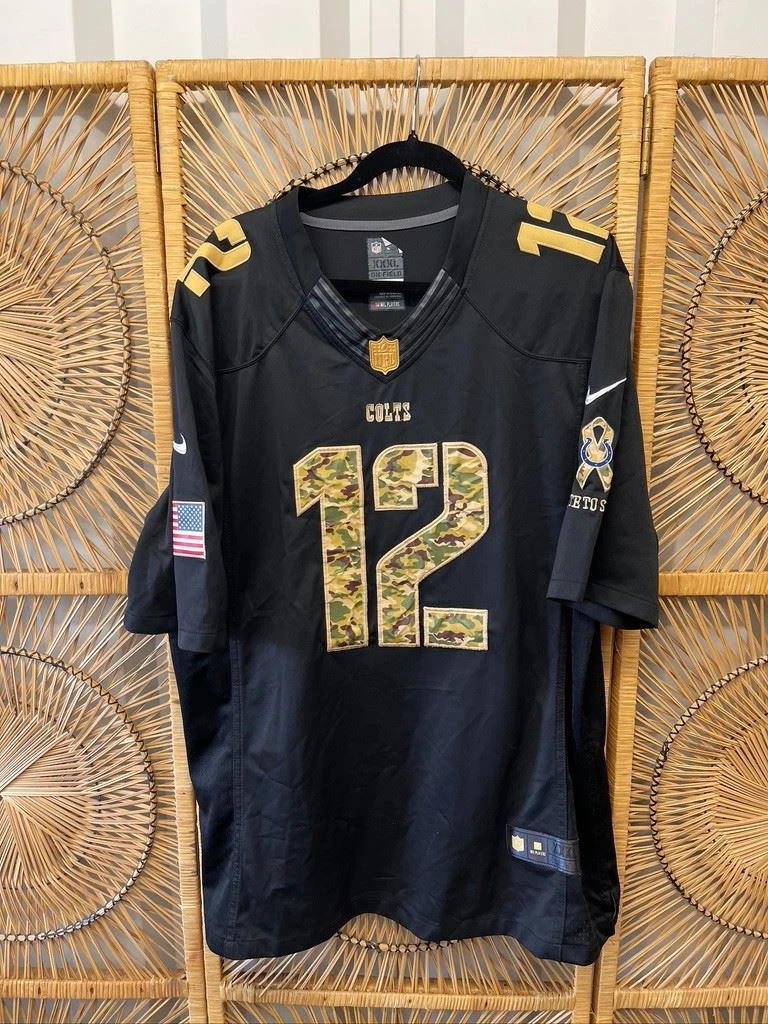 Nike Indianapolis Colts No34 Rock Ya-Sin Camo Men's Stitched NFL Limited 2019 Salute To Service Jersey