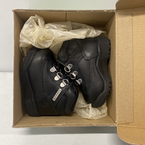Vintage Timberland Field Boots Black On Black Size 5 Toddlers New In Box - Picture 7 of 8