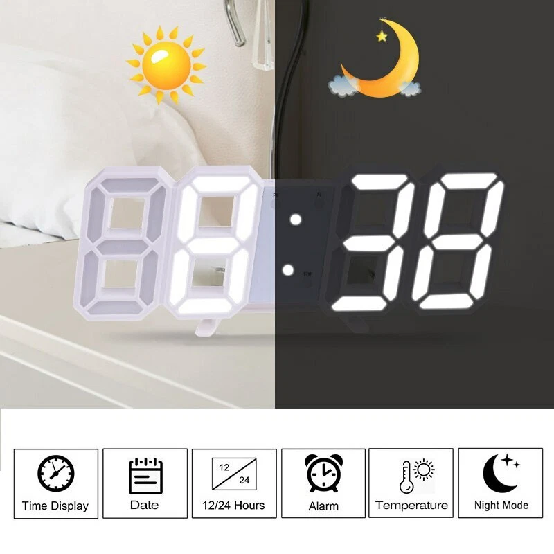 Reloj de pared digital grande hot sale