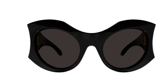 サングラス BALENCIAGA Woman Sunglasses Black BB0256S 001 Balenciaga BB0256S 001 Black/Grey Cat-Eye Women's Sunglasses