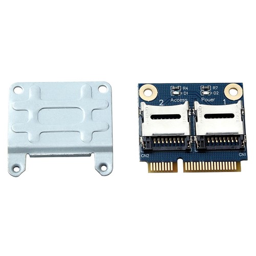 2 Ports SSD HDD Mpcie auf 2 Mini-Sdcards -E Adapter Langlebige 2 SSD - Afbeelding 2 van 12