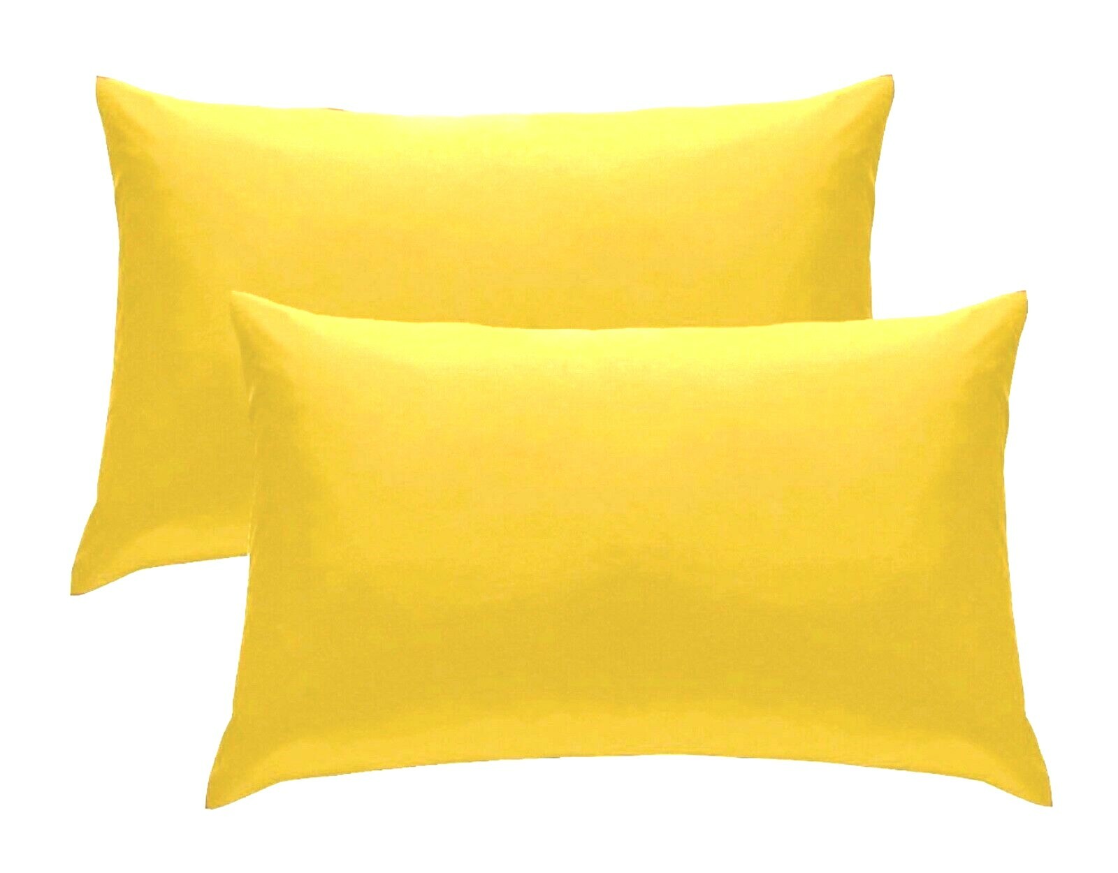 2 X Pillow Case Poly Cotton Housewife Pillow Cover Case Pair ALL SIZES