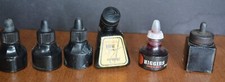 VTG Fountain Pen Ink LOT OF SIX Higgens Pelikan FULL