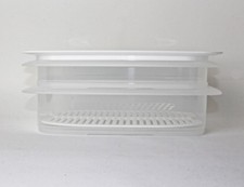 TUPPERWARE Cool`N Fresh 1x700ml+ 1x1,5L Behälter +1x Gitter+ 1xKlimadeckel weiß
