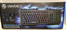 Enhance Infiltrate KL2 Multi-Color LED Gaming Keyboard - Brand New!