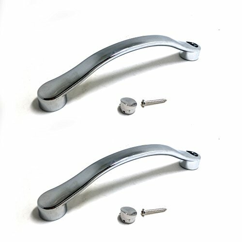 Replacement Shower Door Handles Chrome Curved Pair Centres 140mm Apart