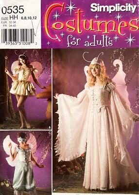 Simplicity Misses' Fairy Costume Pattern 0535 Size 6-12 UNCUT | eBay Simplicity Misses' Fairy Costume Pattern 0535 Size 6-12 UNCUT | eBay