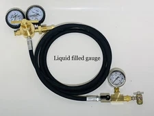 Nitrogen Shock Regulator Kit w/ Bleeder w/ No Loss CHUCK 800 Psi  8 Ft Hose