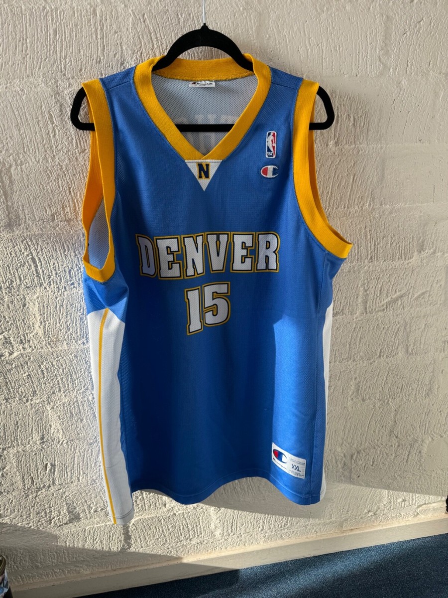 Champion NBA Denver Nuggets Carmelo Anthony #15 Jersey Size