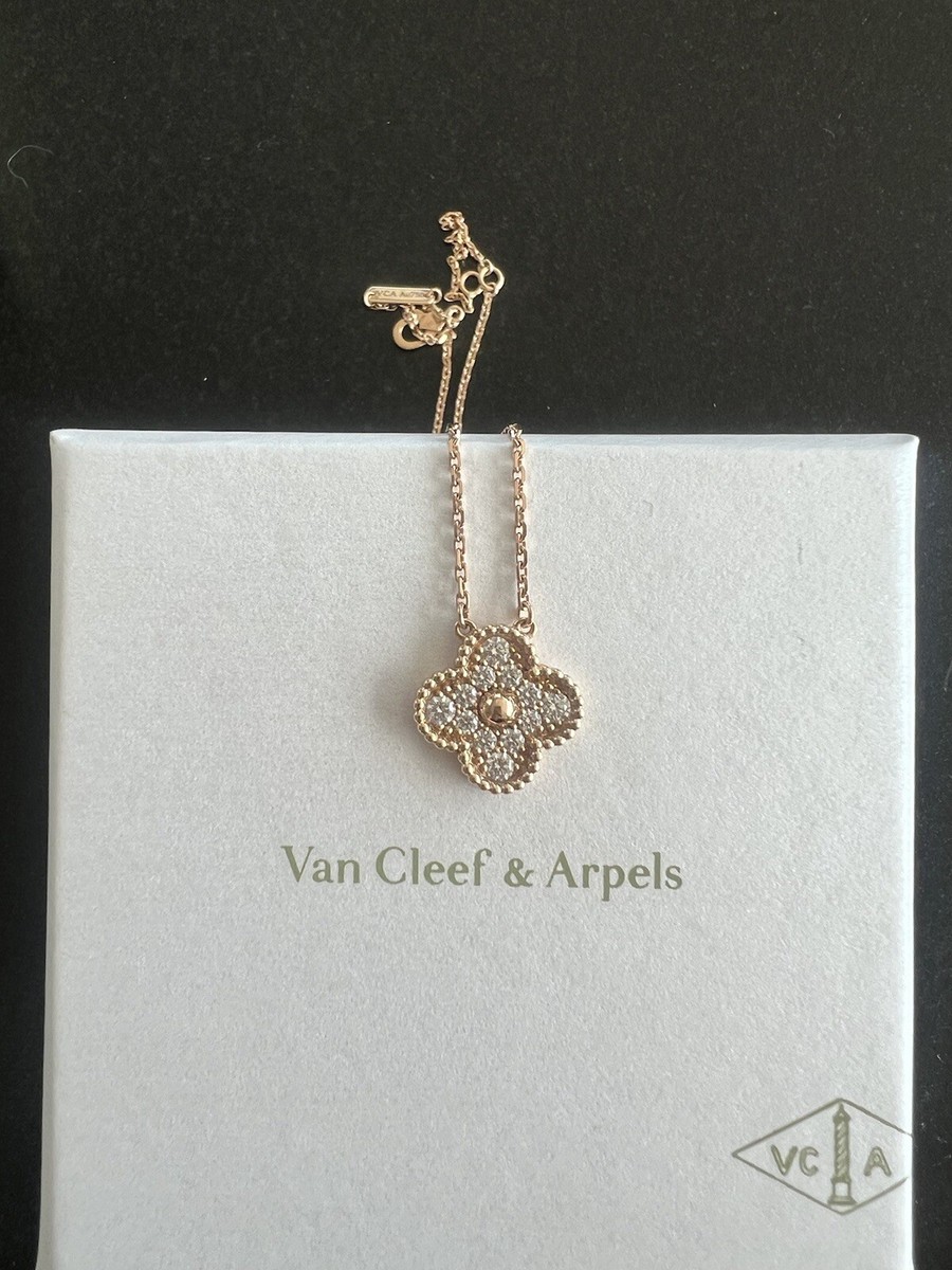 ネックレス・ペンダント × ヴィンテージ(中古) VAN CLEEF & ARPELS VINTAGE ALHAMBRA PENDANT NECKLACE RR2777 AUTHENTIC NEW Van Cleef & Arpels Vintage Alhambra Pendant