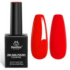 Beetles Red Gel Nail Polish   10Ml Soak off U...
