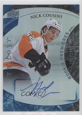 2015 Trilogy Rookie Premieres Blue Rainbow Foil /199 Nick Cousins #150 Auto 14bn