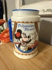 Disney Vintage Polynesian Resort Exclusive Mug Cup Mickey Minnie Mouse Coca Cola